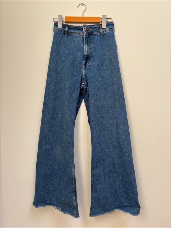 Zara Denim - Zara Blue Wide-Leg Flare Jeans
